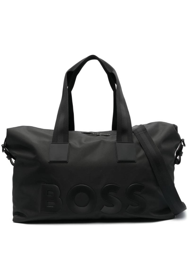 BOSS logo-print holdall - Black von BOSS