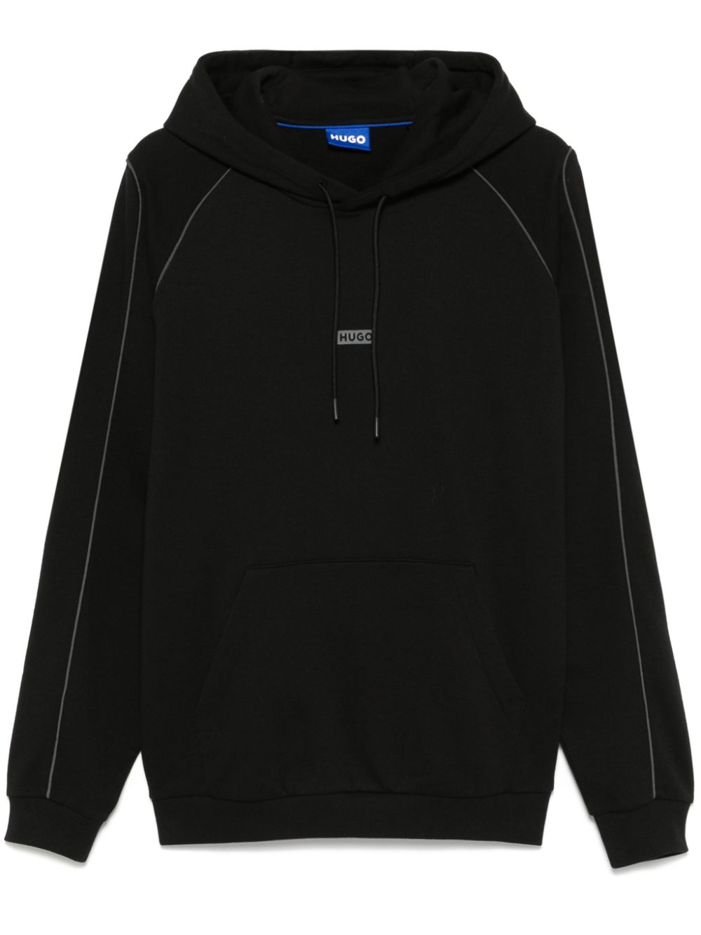 BOSS logo-print hoodie - Black von BOSS