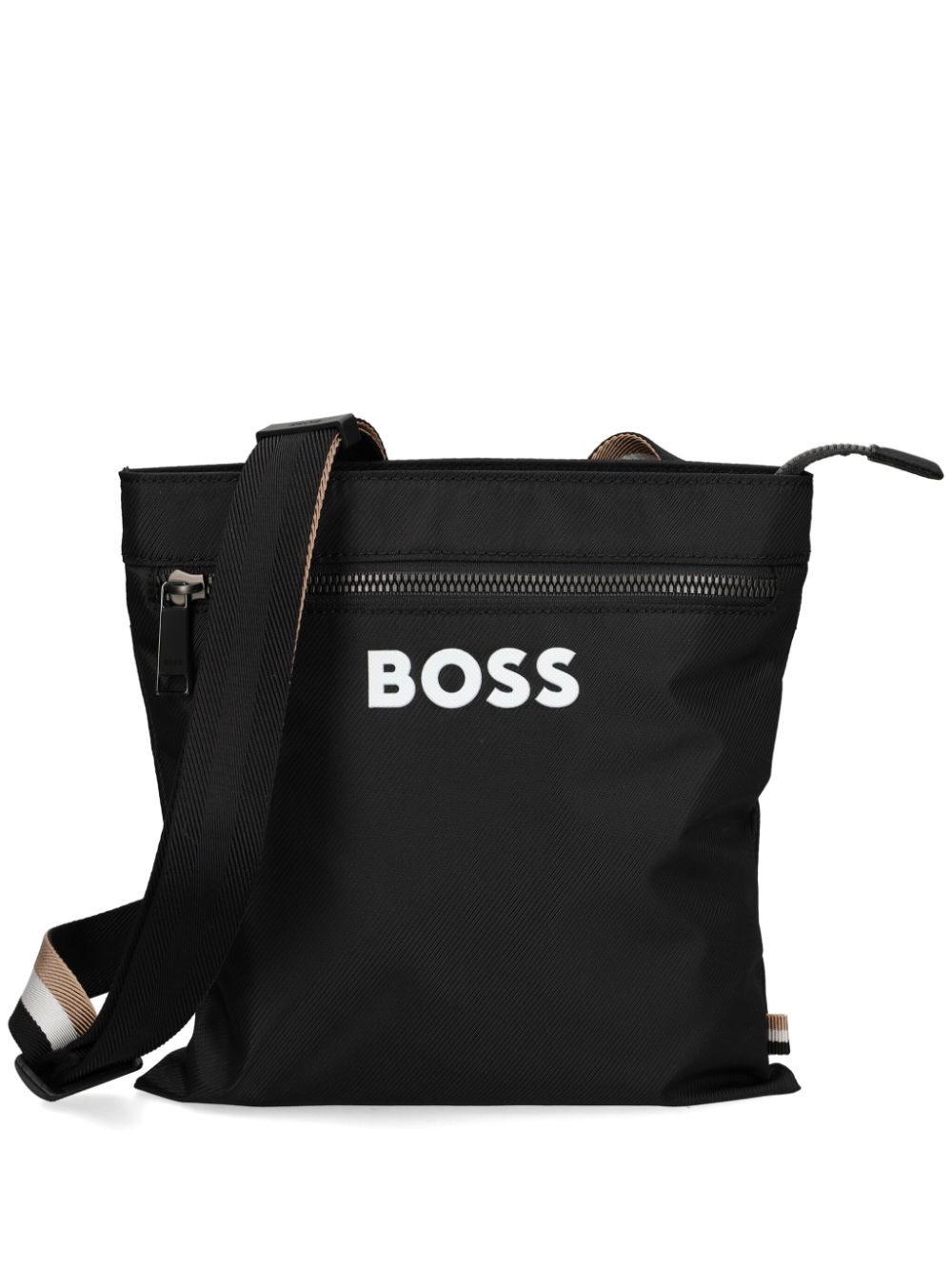 BOSS logo-print messenger bag - Black von BOSS