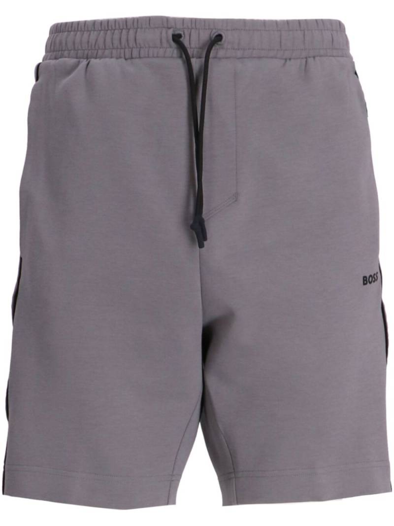 BOSS logo-print shorts - Grey von BOSS