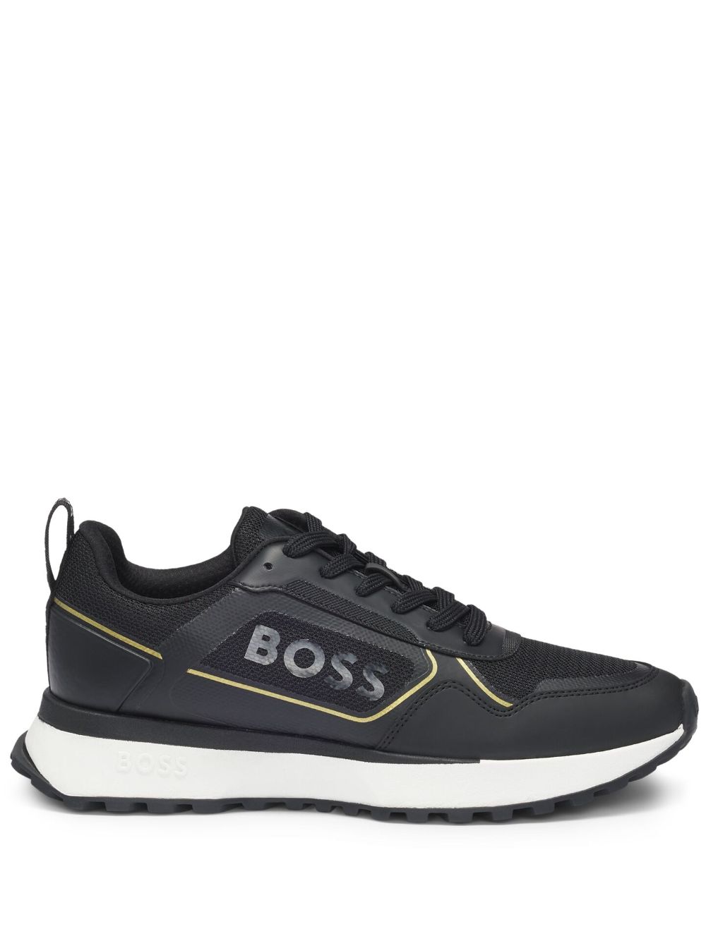 BOSS logo-print sneakers - Black von BOSS