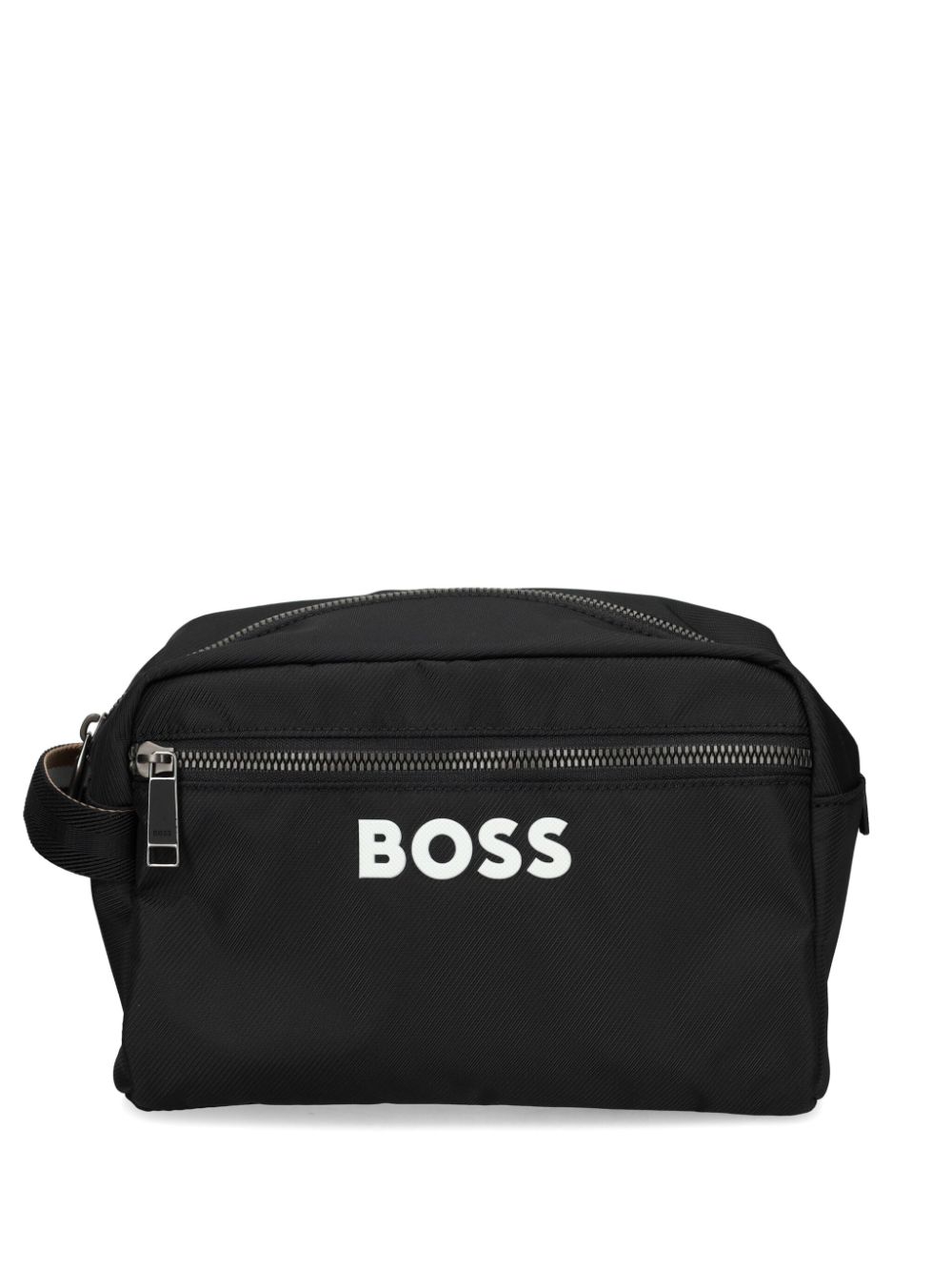 BOSS logo-print wash bag - Black von BOSS