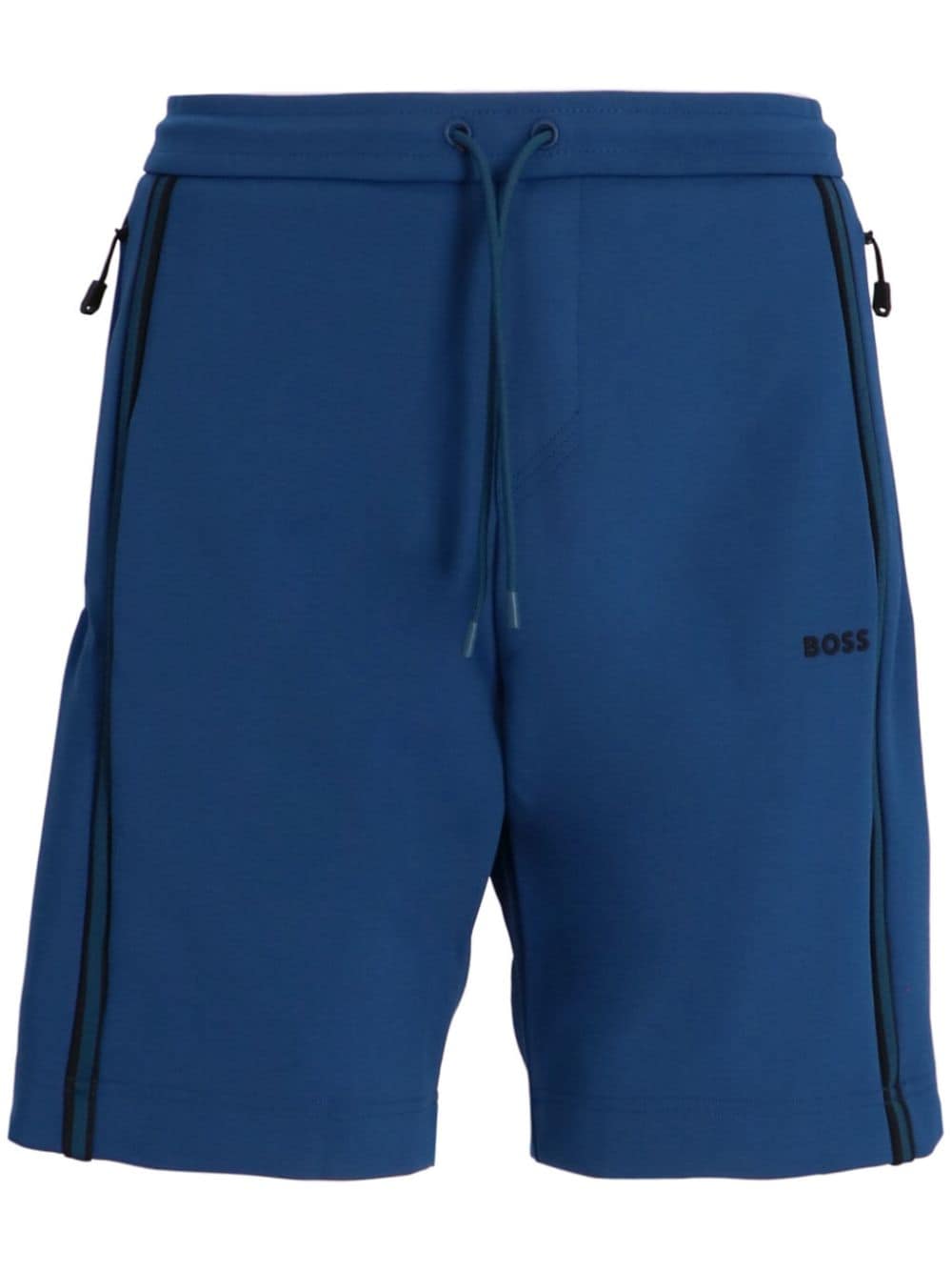 BOSS logo shorts - Blue von BOSS