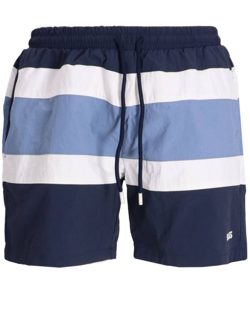 BOSS logo swim shorts - Blue von BOSS