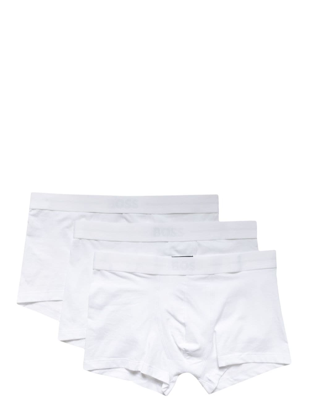 BOSS logo-waistband boxer (pack of three) - White von BOSS