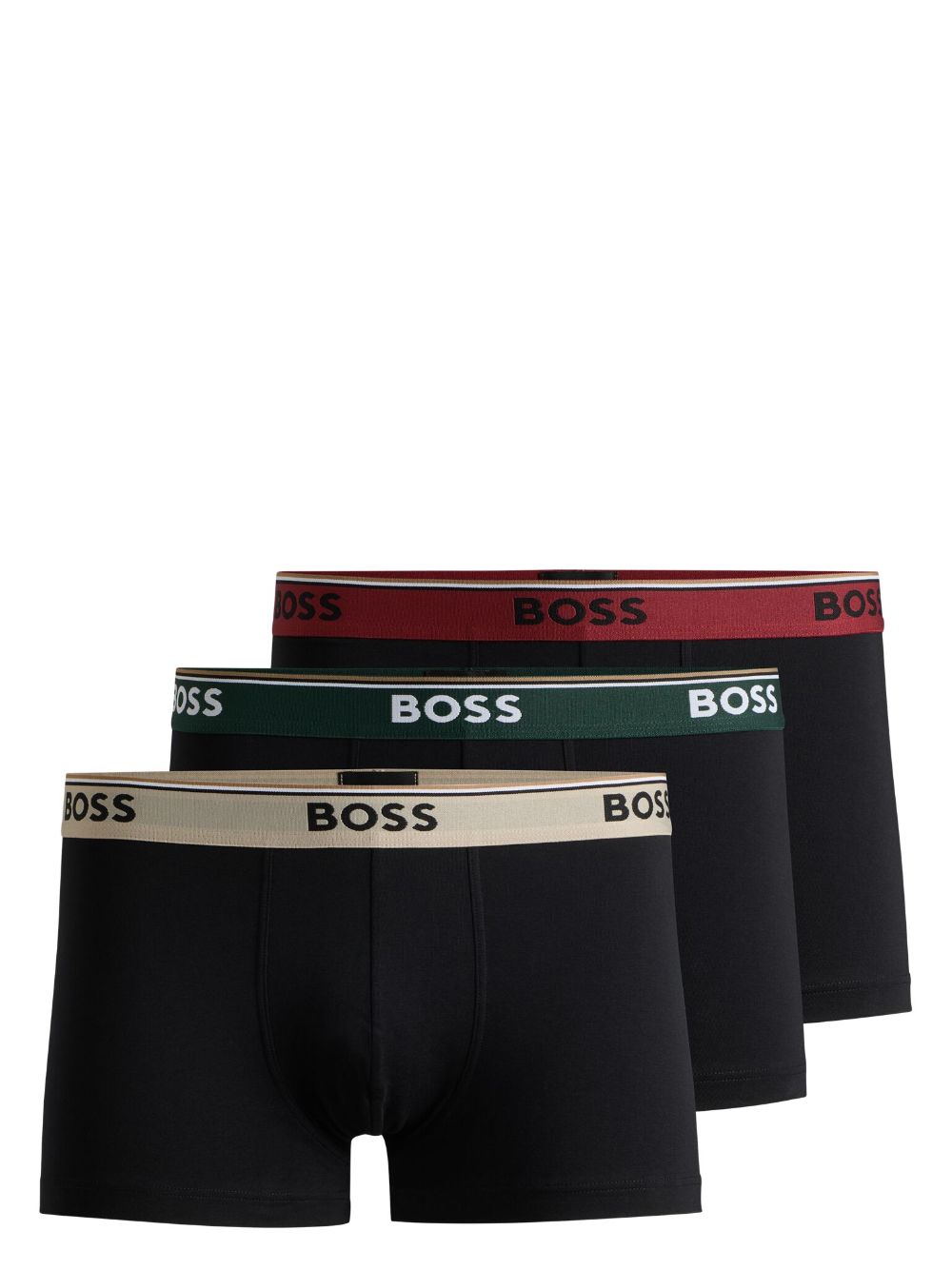 BOSS logo-waistband boxers (pack of three) - Black von BOSS