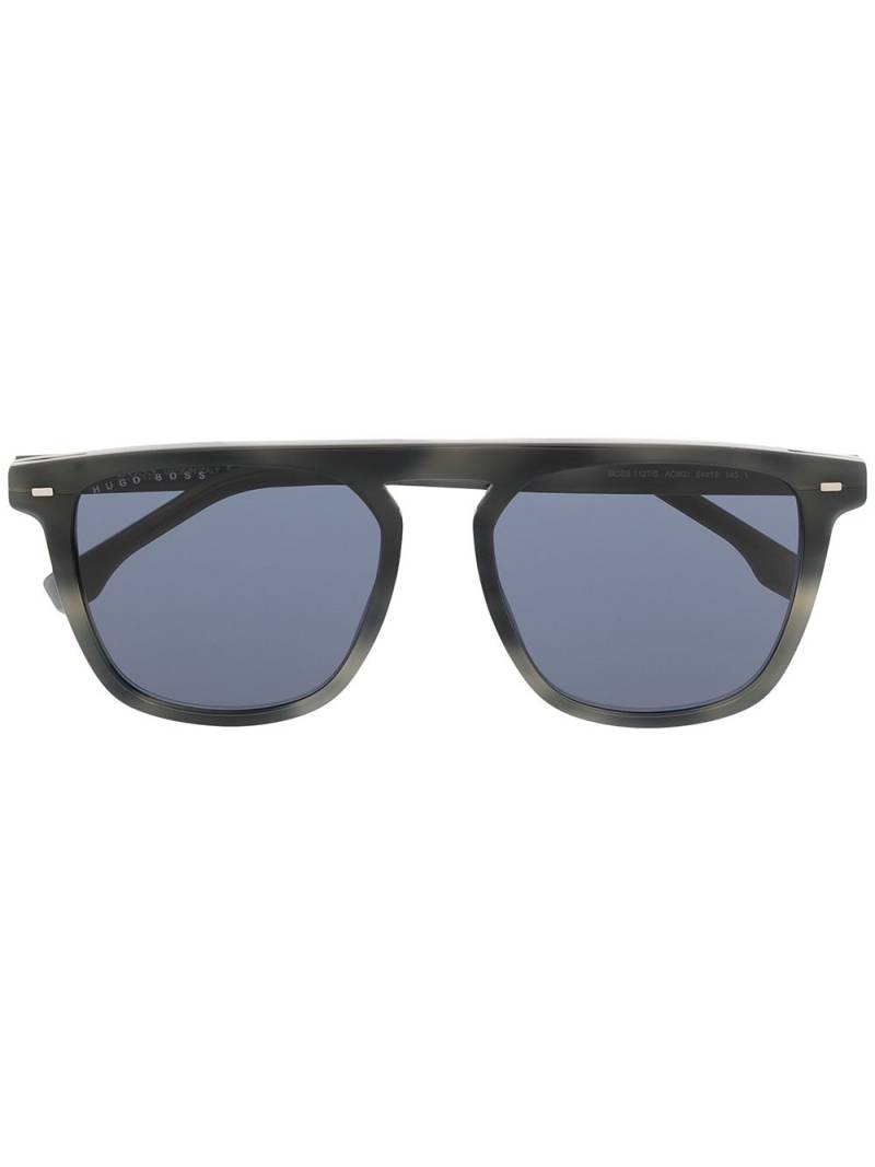 BOSS marble-effect square sunglasses - Grey von BOSS