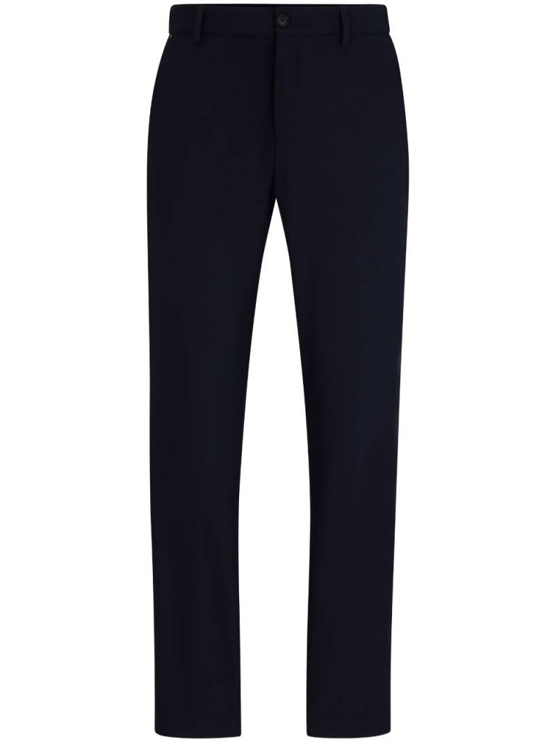 BOSS mid-rise slim-fit trousers - Blue von BOSS