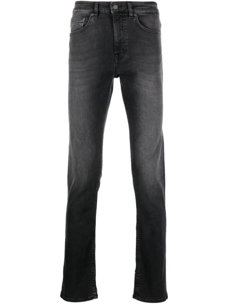 BOSS mid-rise straight-leg jeans - Grey von BOSS