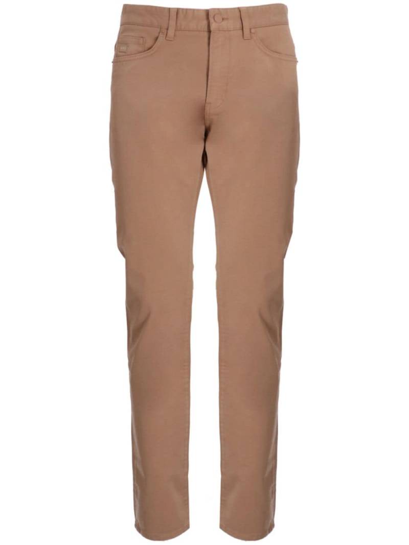 BOSS mid-rise tapered trousers - Neutrals von BOSS