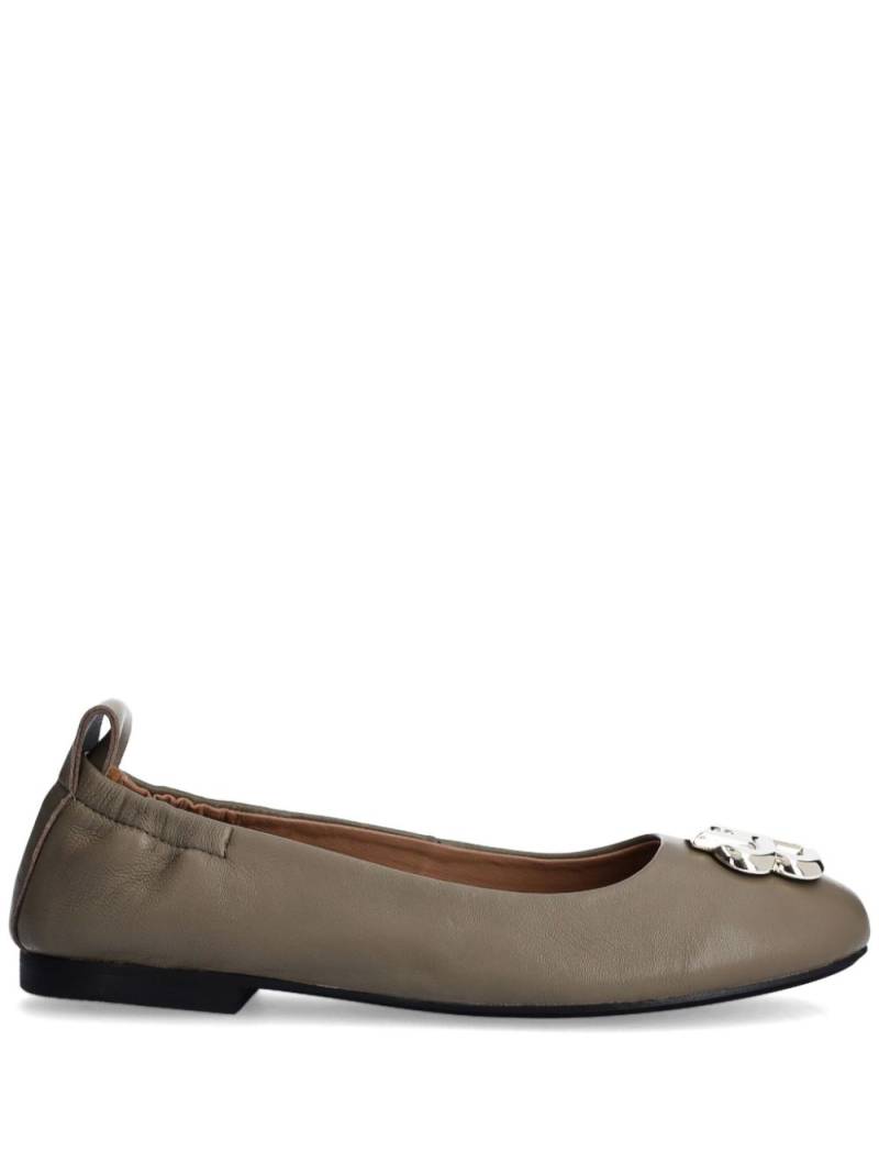 BOSS monogram ballet flats - Brown von BOSS