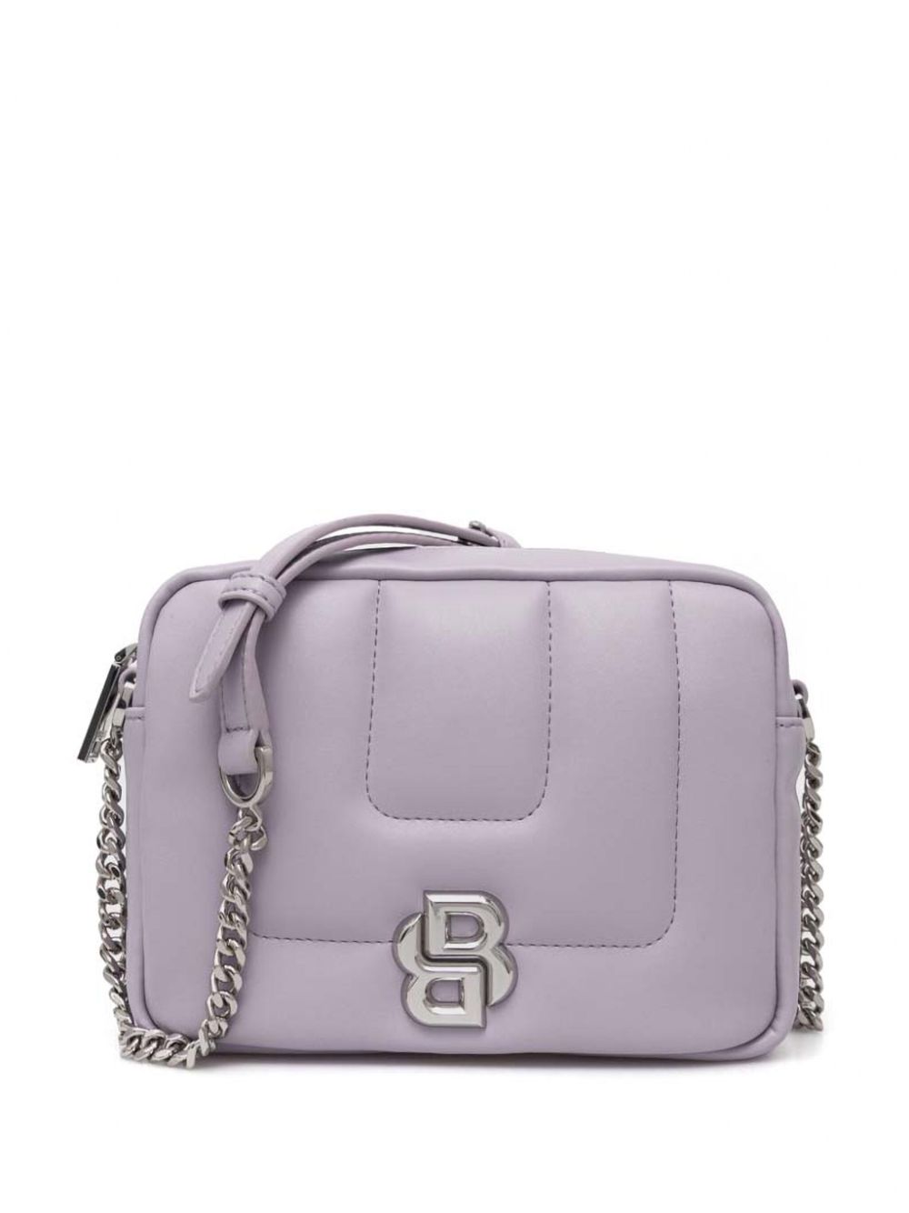 BOSS monogram-plaque quilted bag - Purple von BOSS