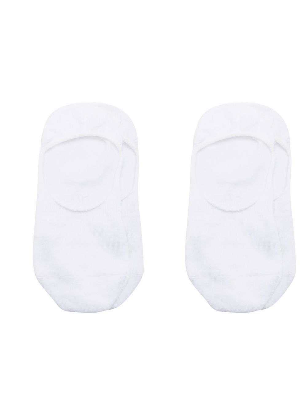 BOSS pack of two intarsia-knit no-show socks - White von BOSS