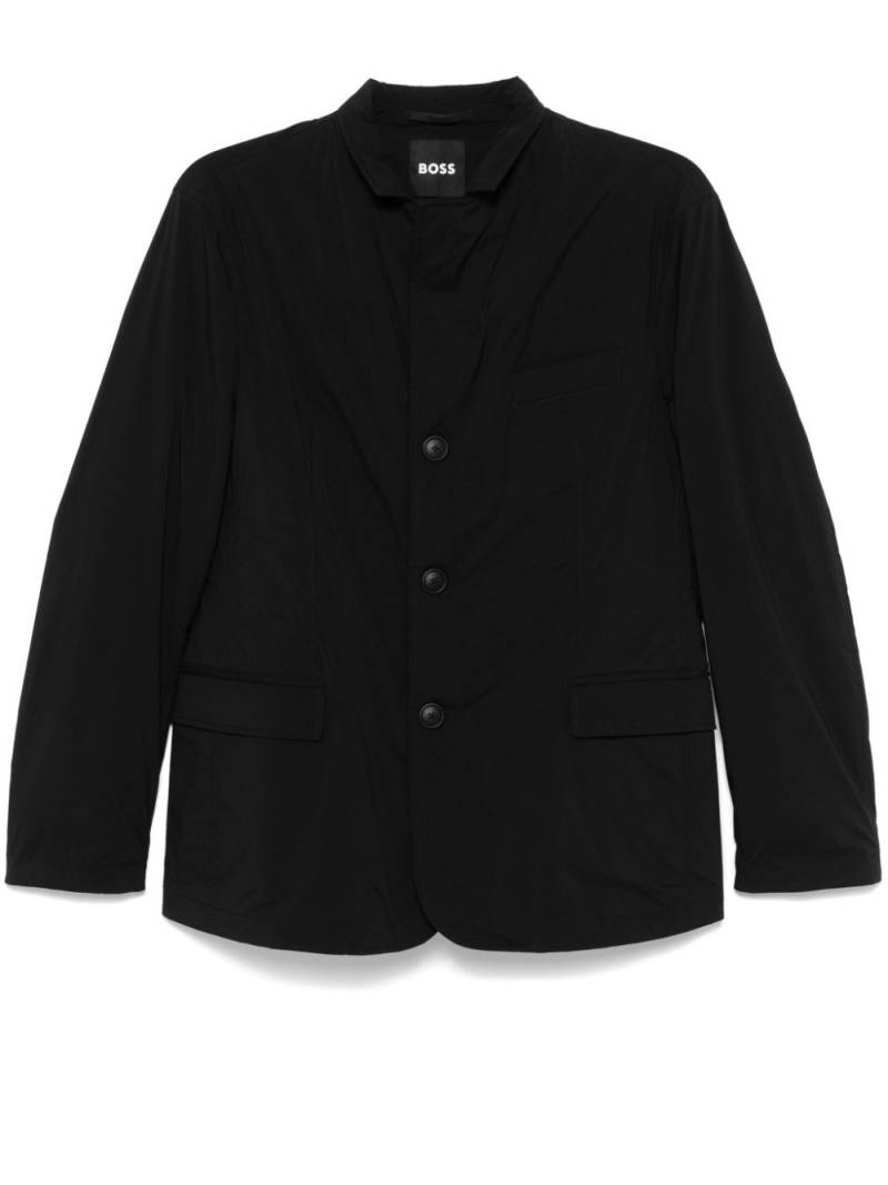 BOSS padded blazer - Black von BOSS