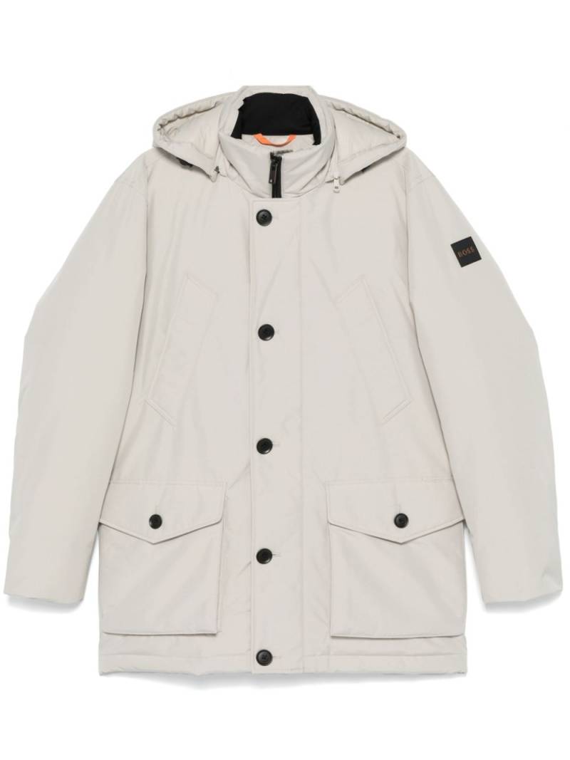 BOSS hooded water-repellent parka - Neutrals von BOSS