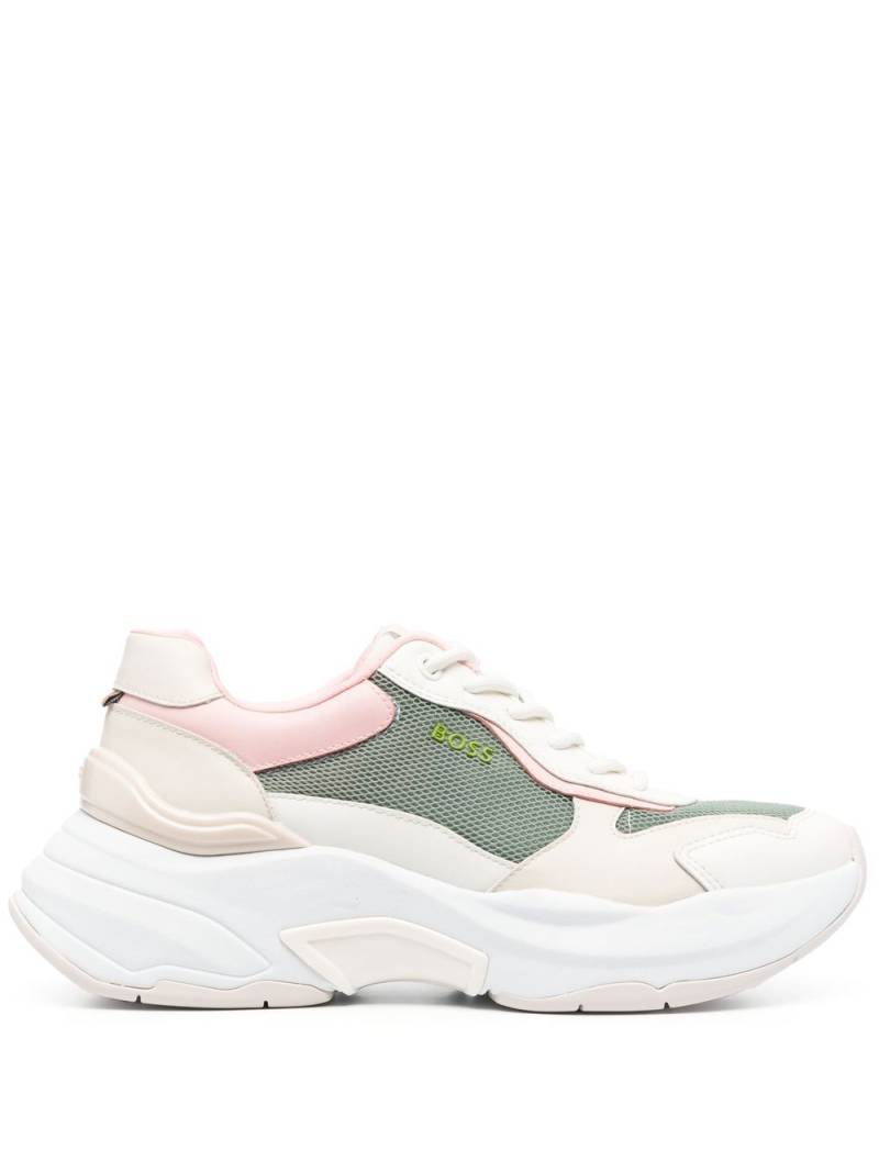 BOSS panelled multicolour sneakers - Neutrals von BOSS