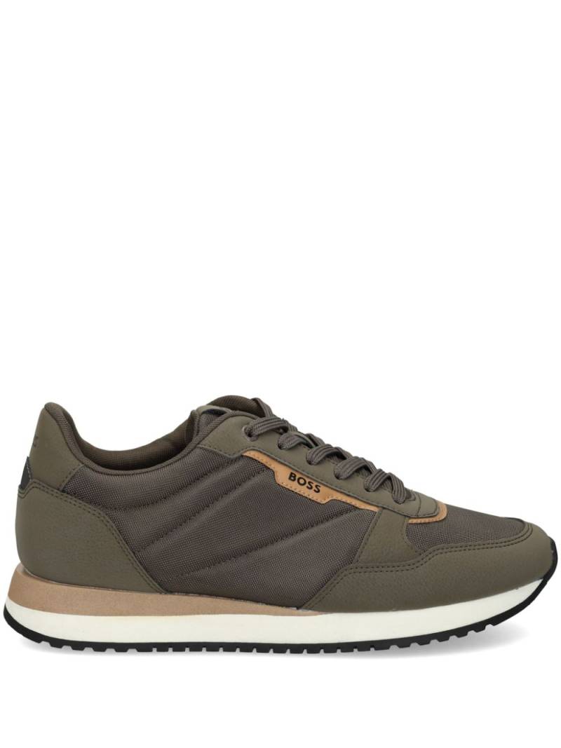 BOSS panelled sneakers - Green von BOSS