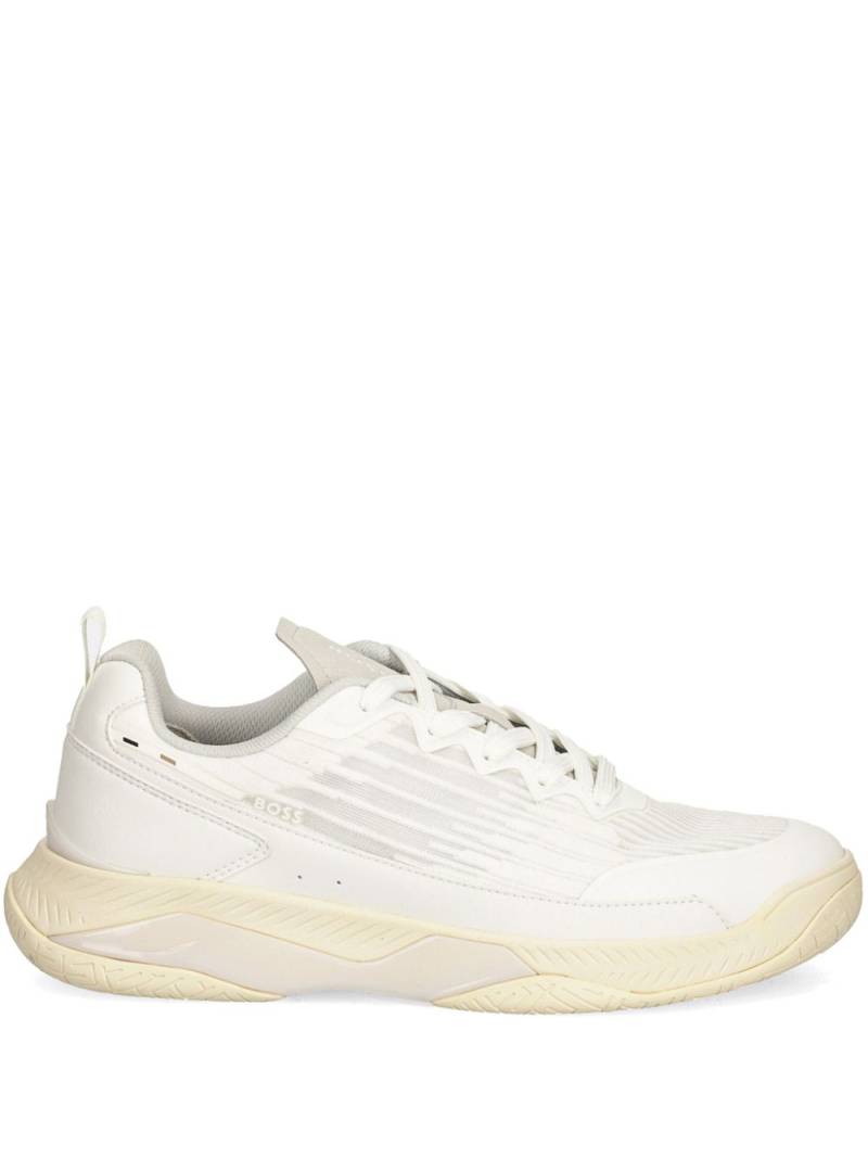 BOSS panelled sneakers - White von BOSS