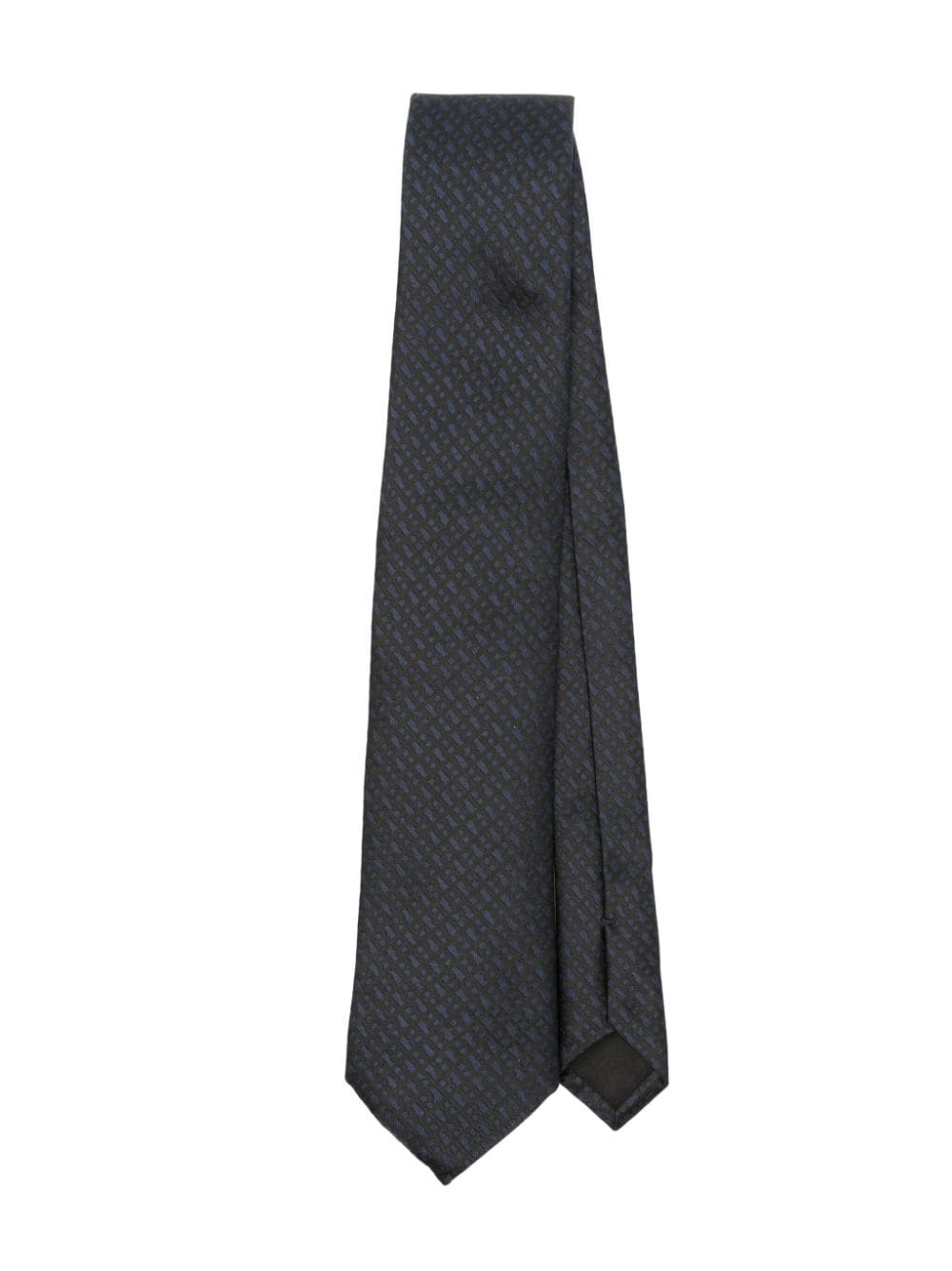 BOSS patterned-jacquard tie - Black von BOSS