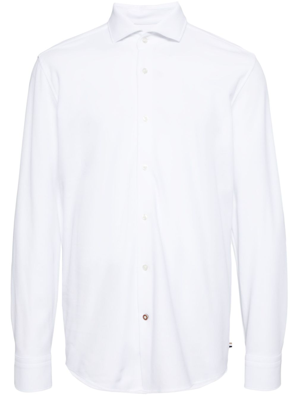 BOSS piqué shirt - White von BOSS