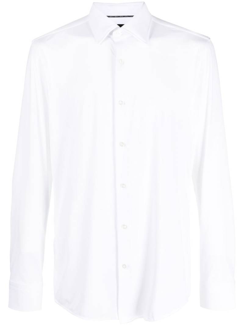 BOSS pointed-collar long-sleeve shirt - White von BOSS