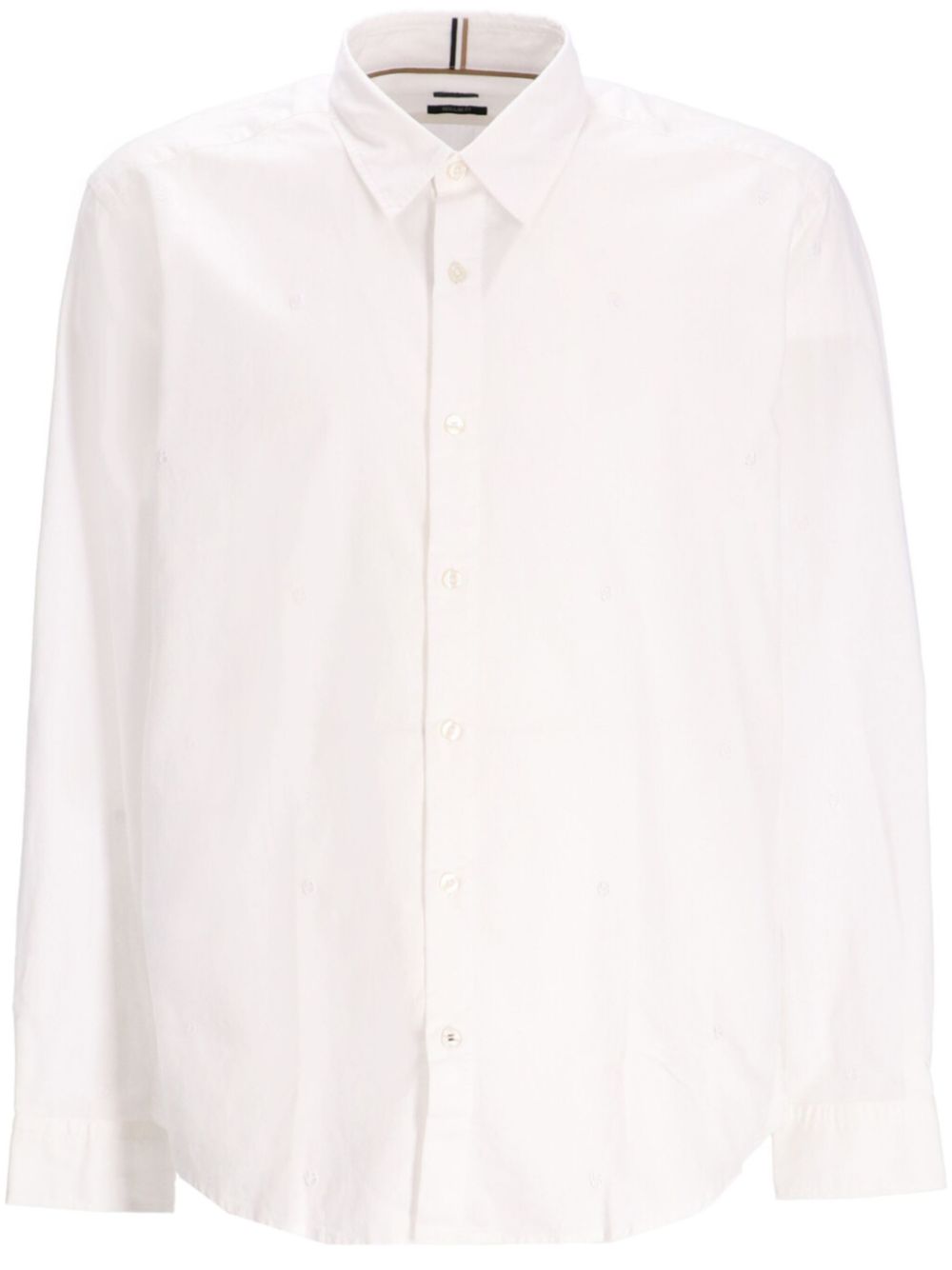 BOSS poplin shirt - White von BOSS