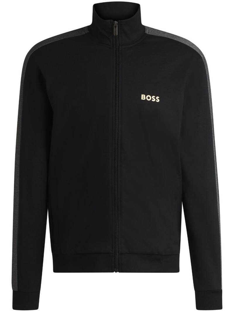 BOSS printed track jacket - Black von BOSS