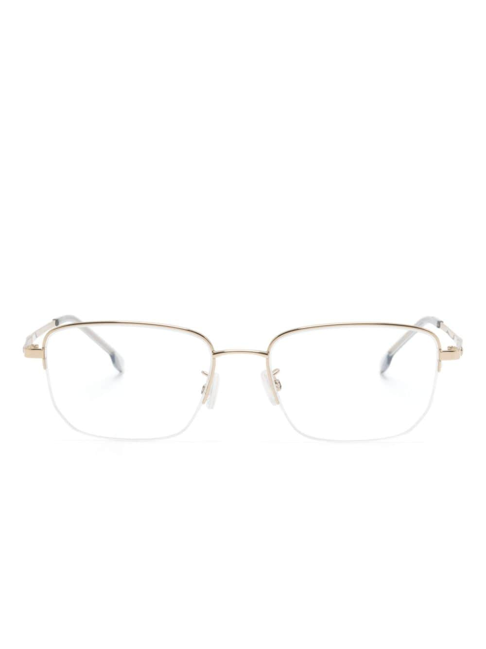 BOSS rectangle-frame glasses - Gold von BOSS