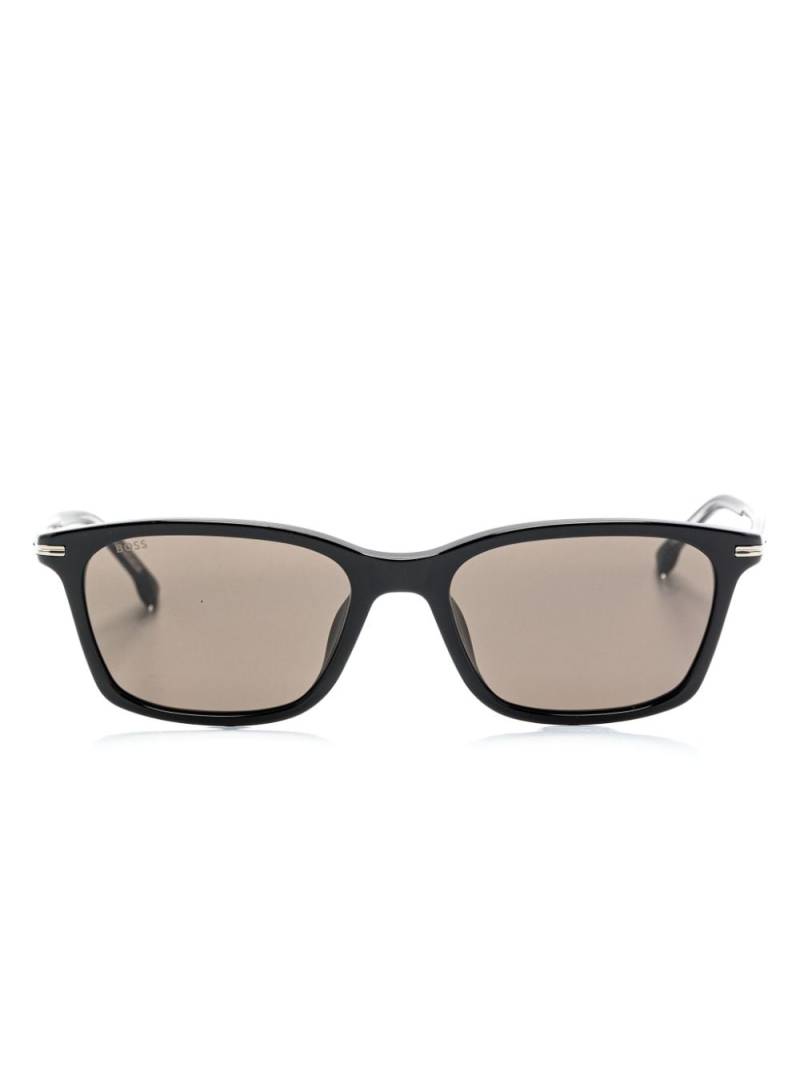 BOSS rectangle-frame sunglasses - Black von BOSS