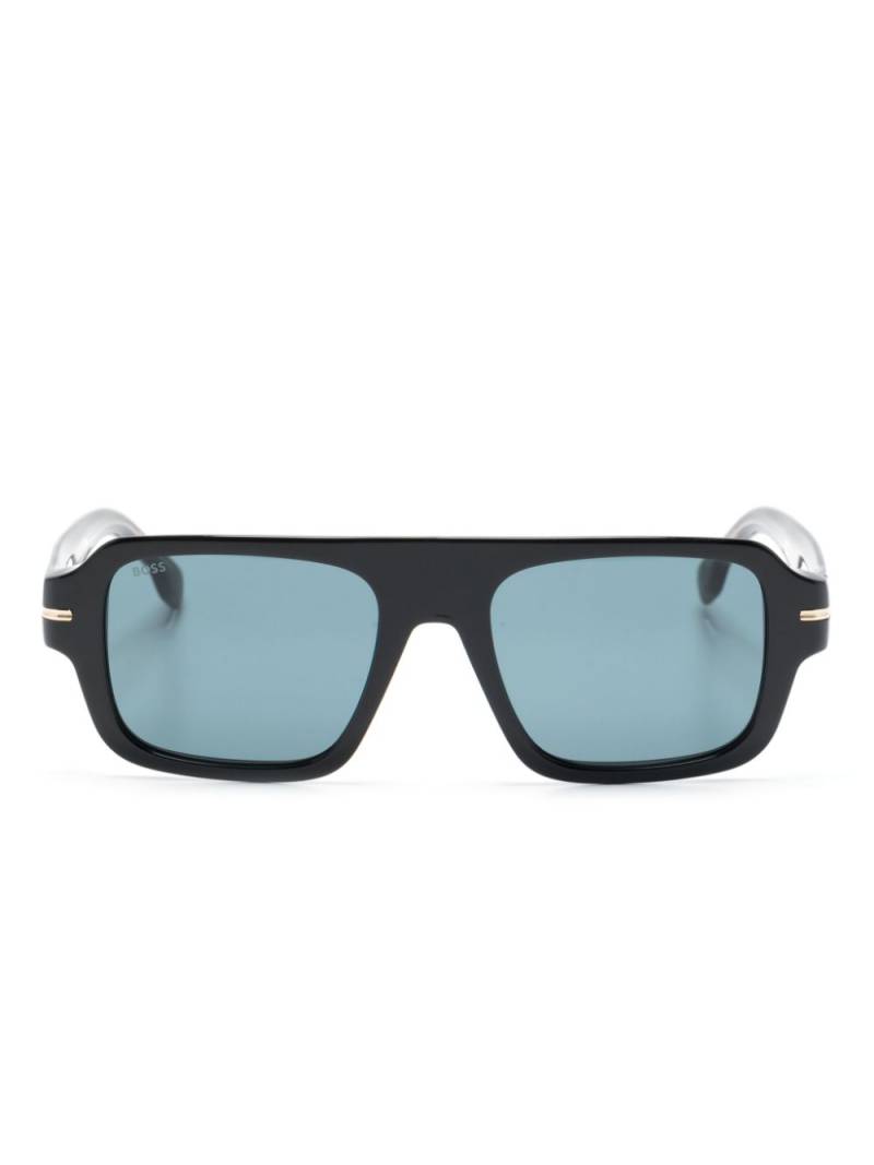 BOSS rectangle-shape tinted sunglasses - Black von BOSS