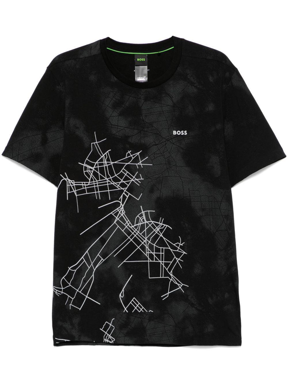 BOSS reflective-print T-shirt - Black von BOSS