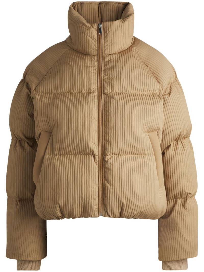 BOSS ribbed puffer jacket - Neutrals von BOSS