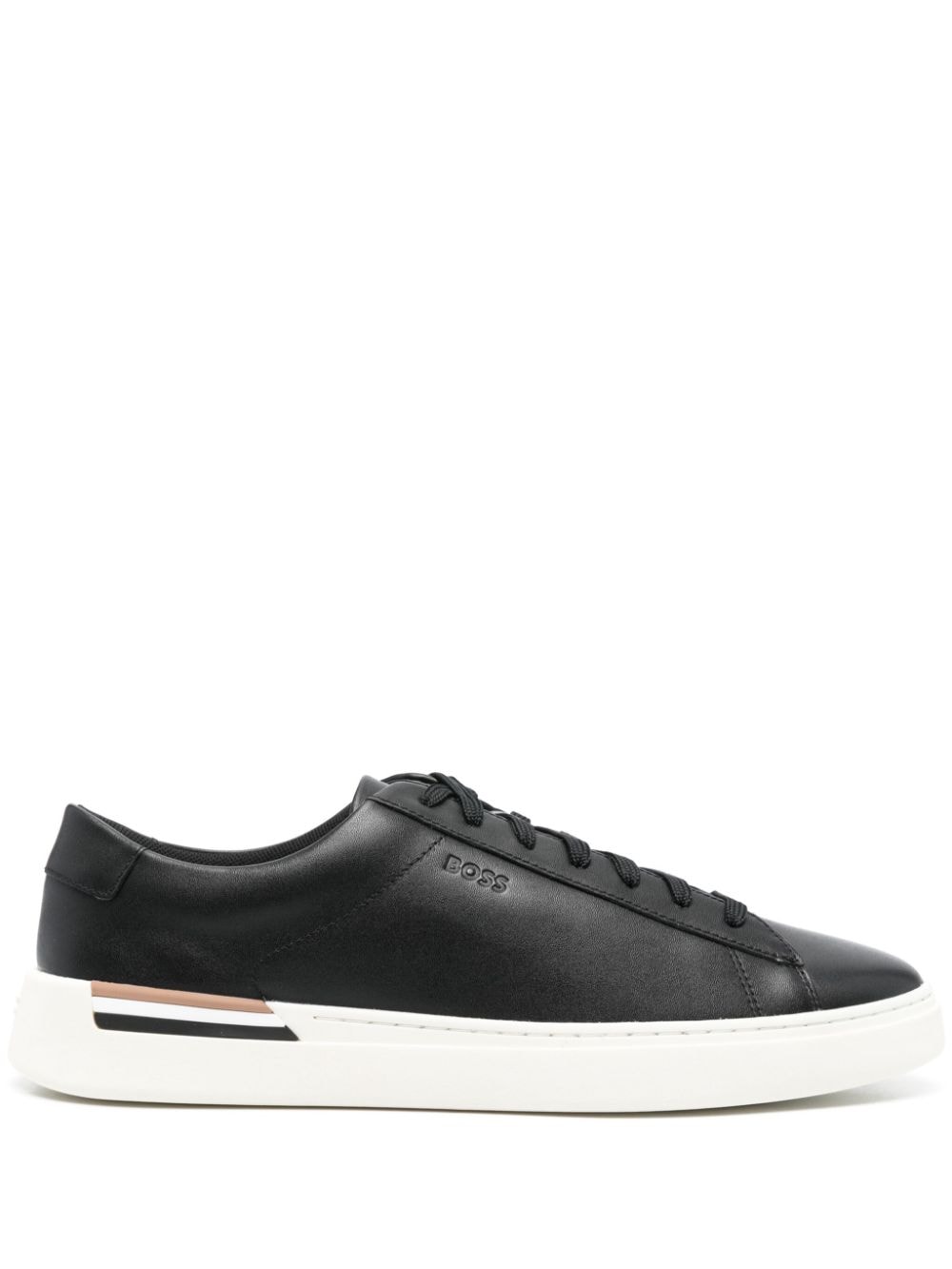 BOSS round-toe lace-up sneakers - Black von BOSS