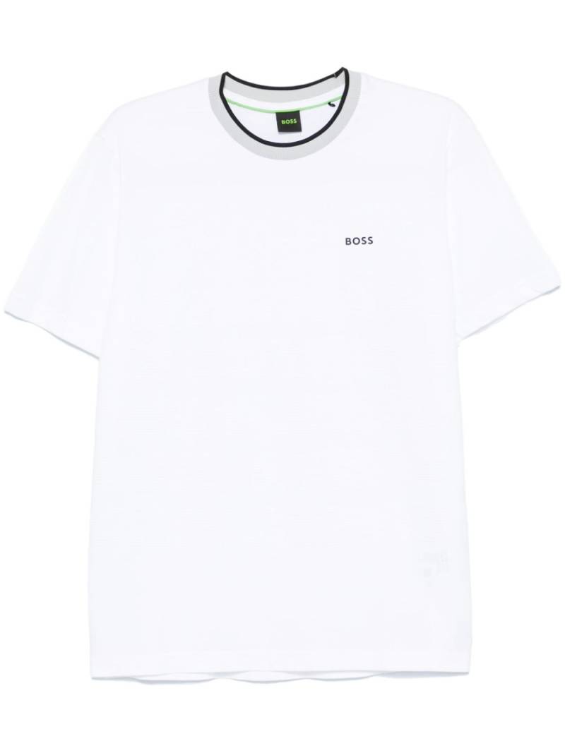 BOSS rubberised-logo T-shirt - White von BOSS