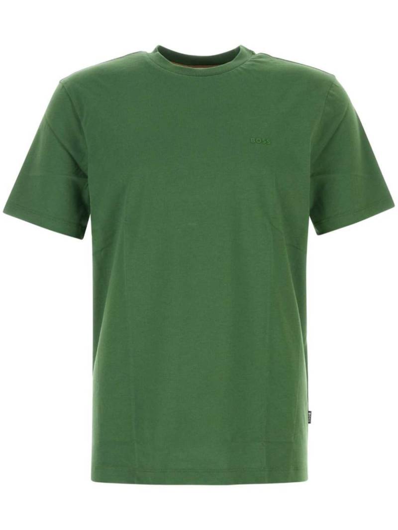 BOSS rubberised-logo cotton T-shirt - Green von BOSS