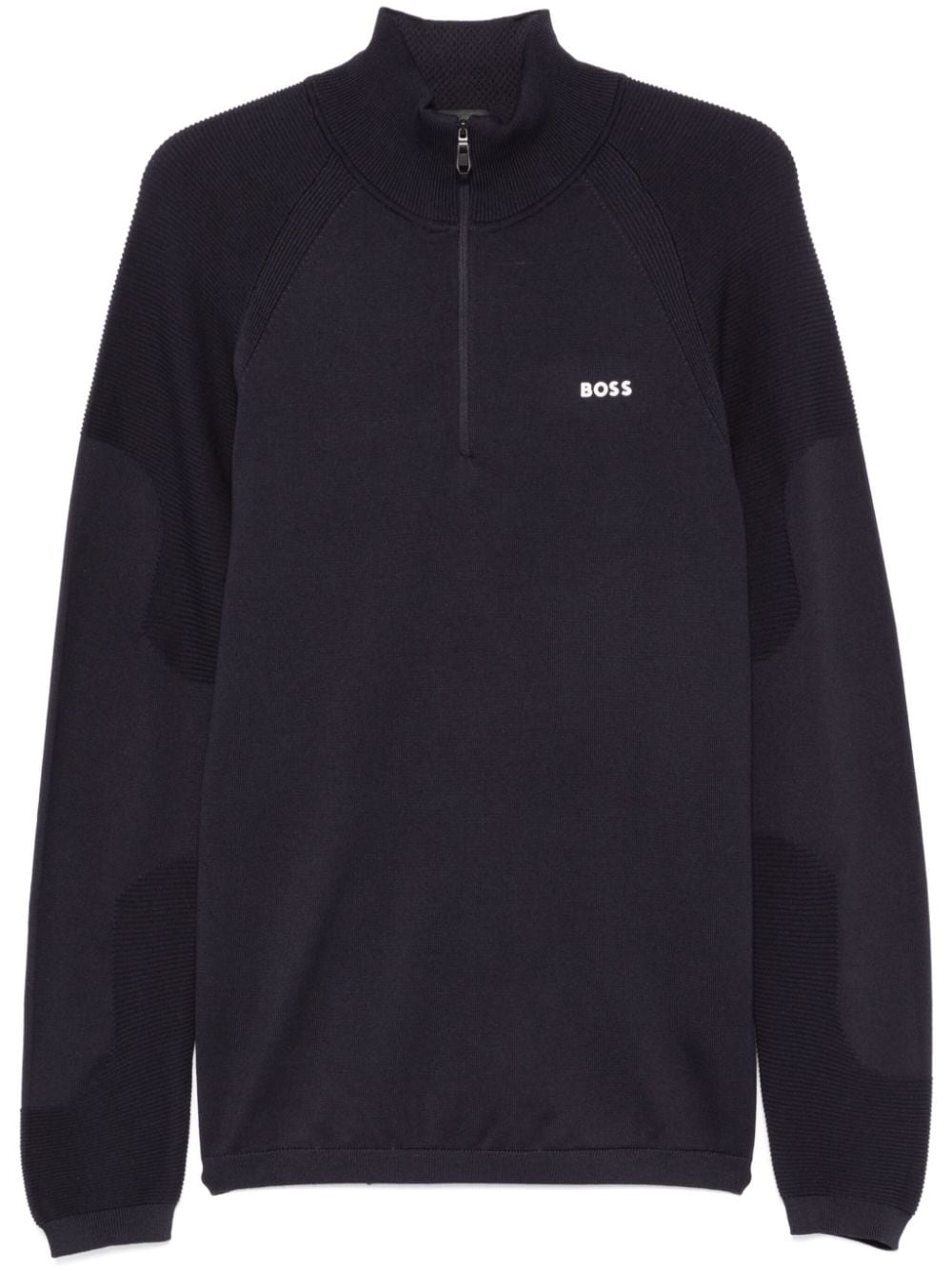 BOSS rubberised-logo sweater - Blue von BOSS