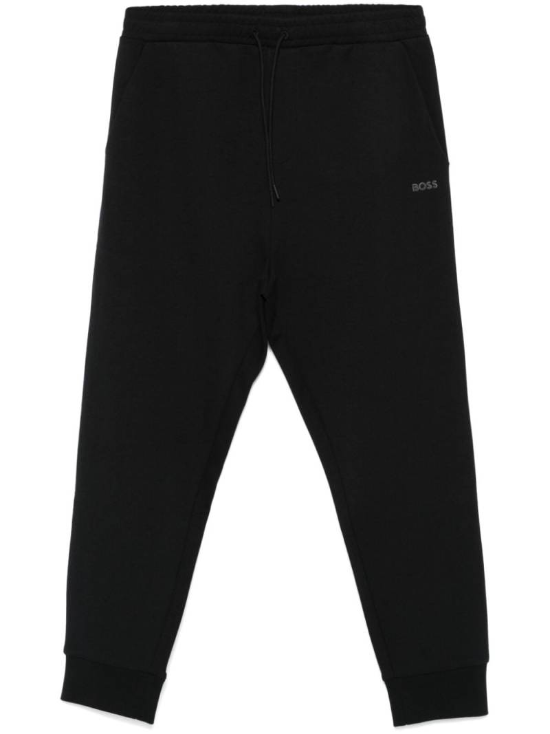 BOSS rubberised-logo track pants - Blue von BOSS