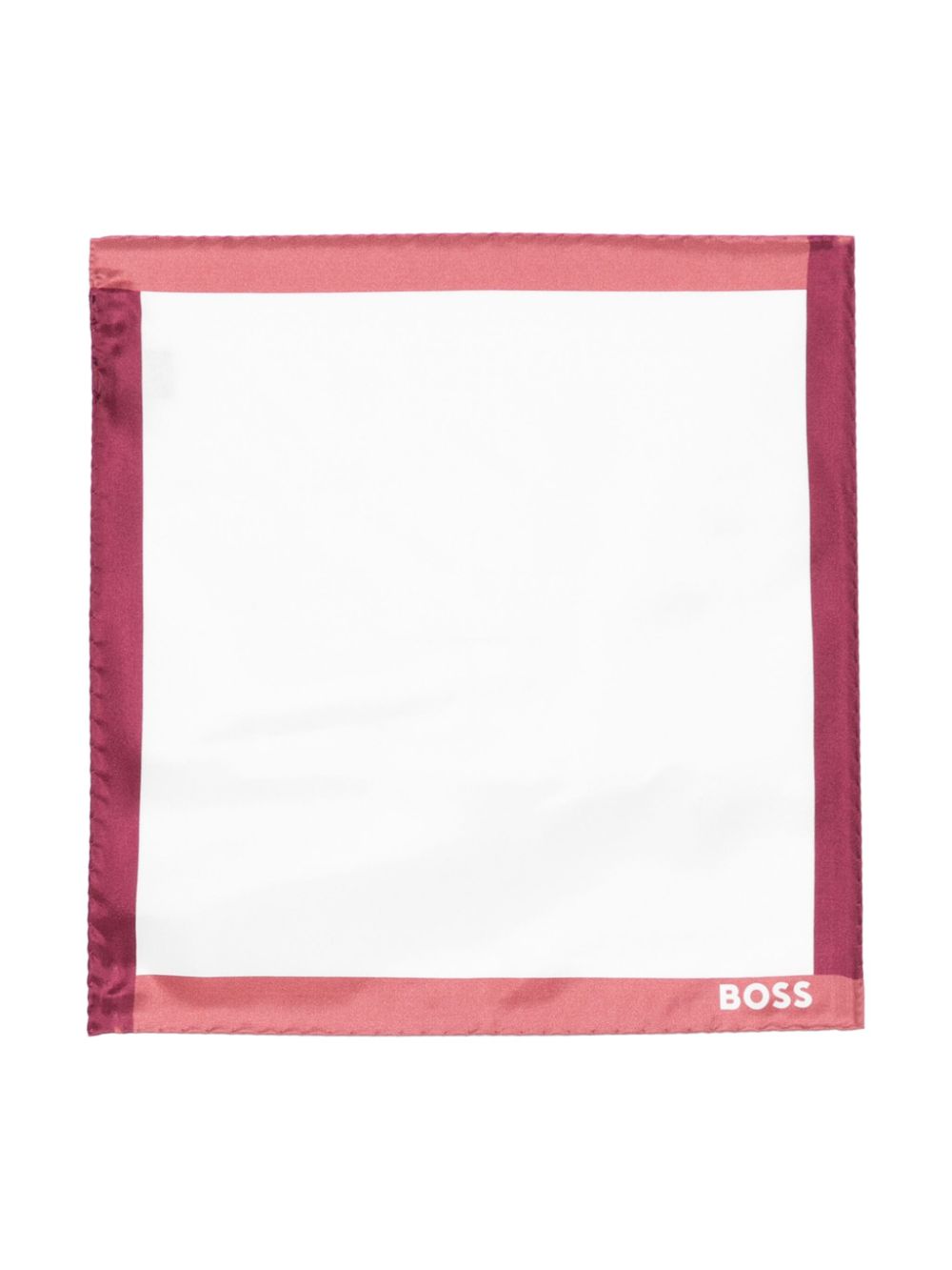 BOSS silk handkerchief - White von BOSS