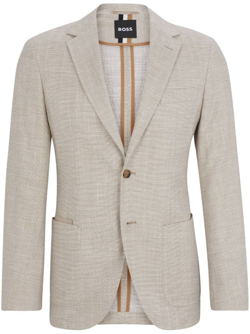 BOSS single-breasted blazer - Neutrals von BOSS