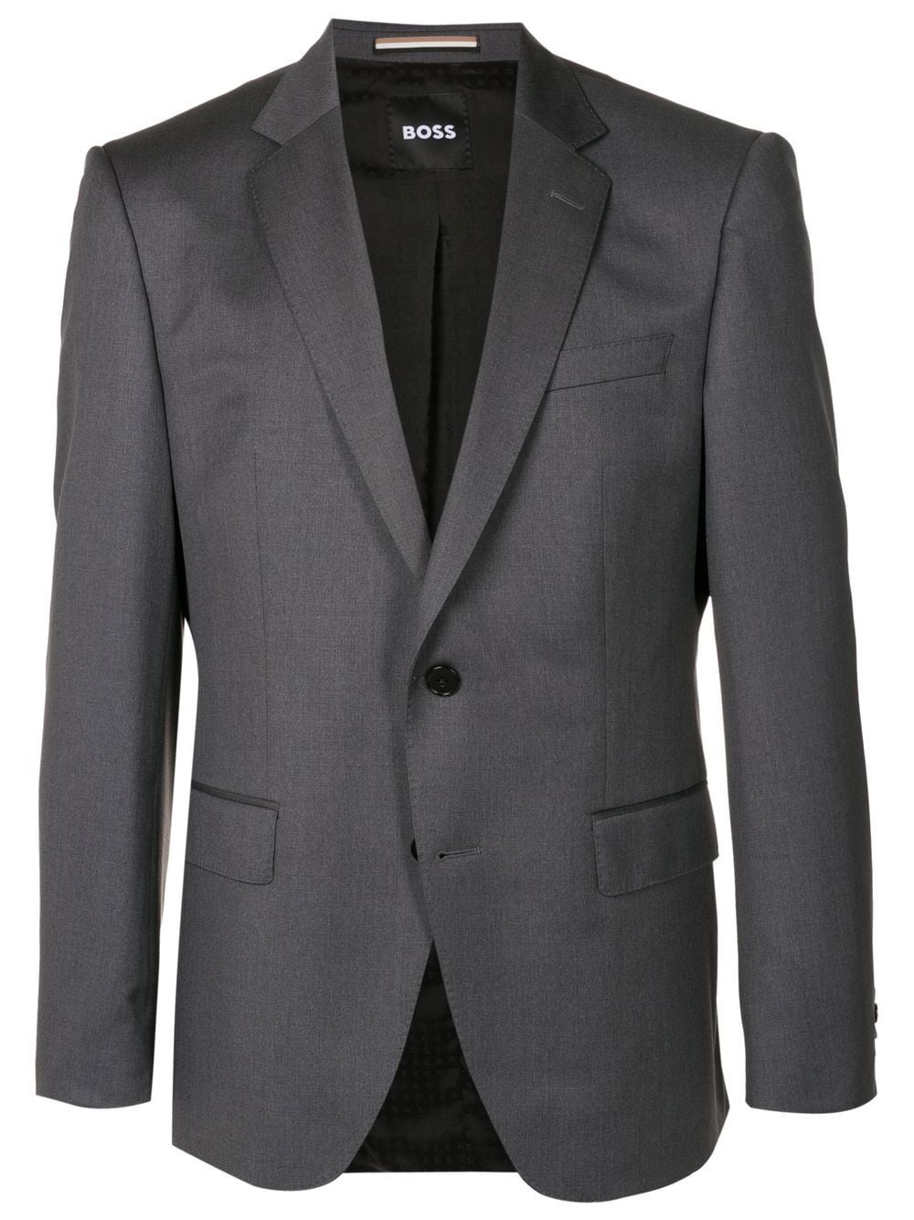 BOSS single-breasted fitted blazer - Grey von BOSS