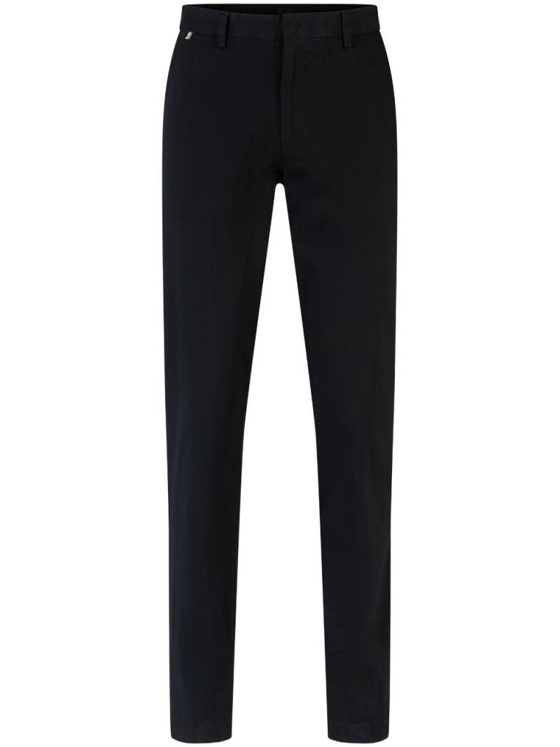 BOSS slim-cut chino trousers - Black von BOSS