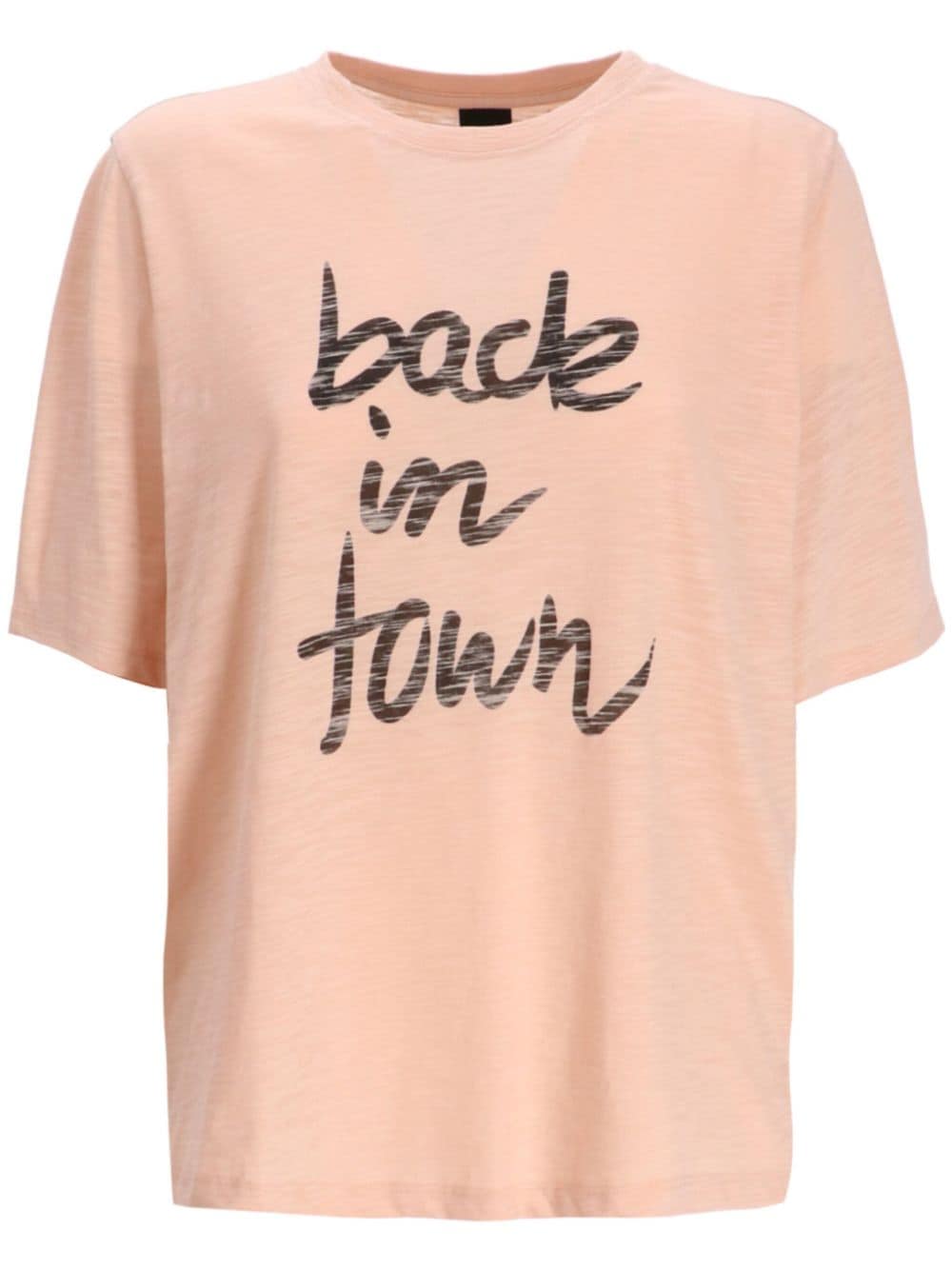 BOSS slogan-print T-shirt - Pink von BOSS