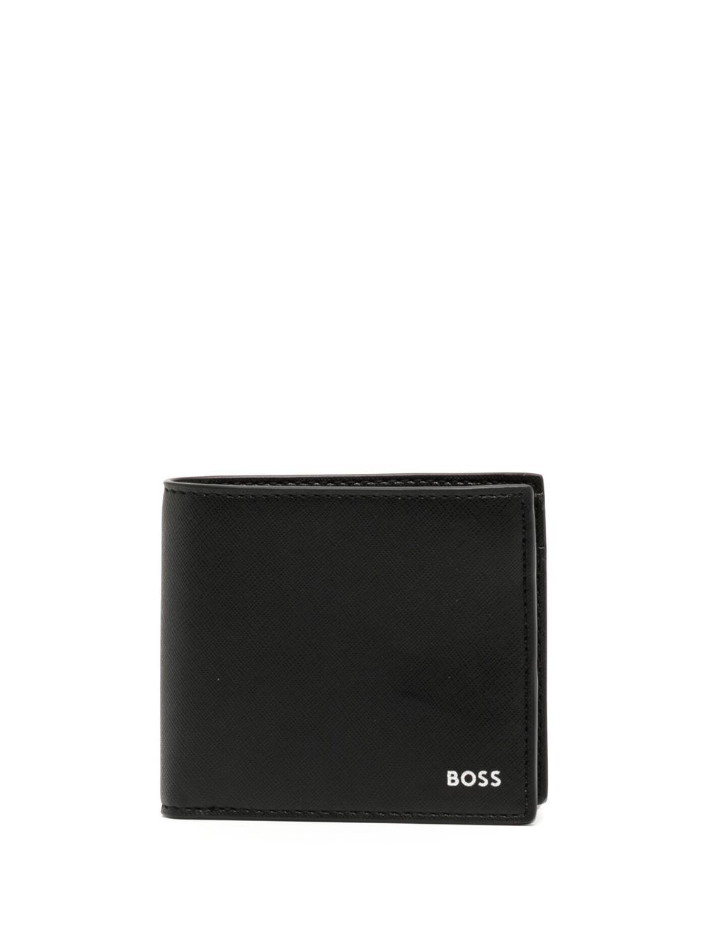 BOSS square folded wallet - Black von BOSS