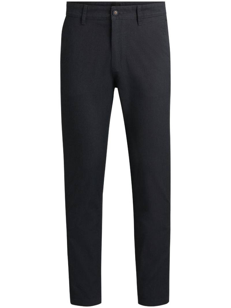 BOSS straight-leg chinos - Black von BOSS