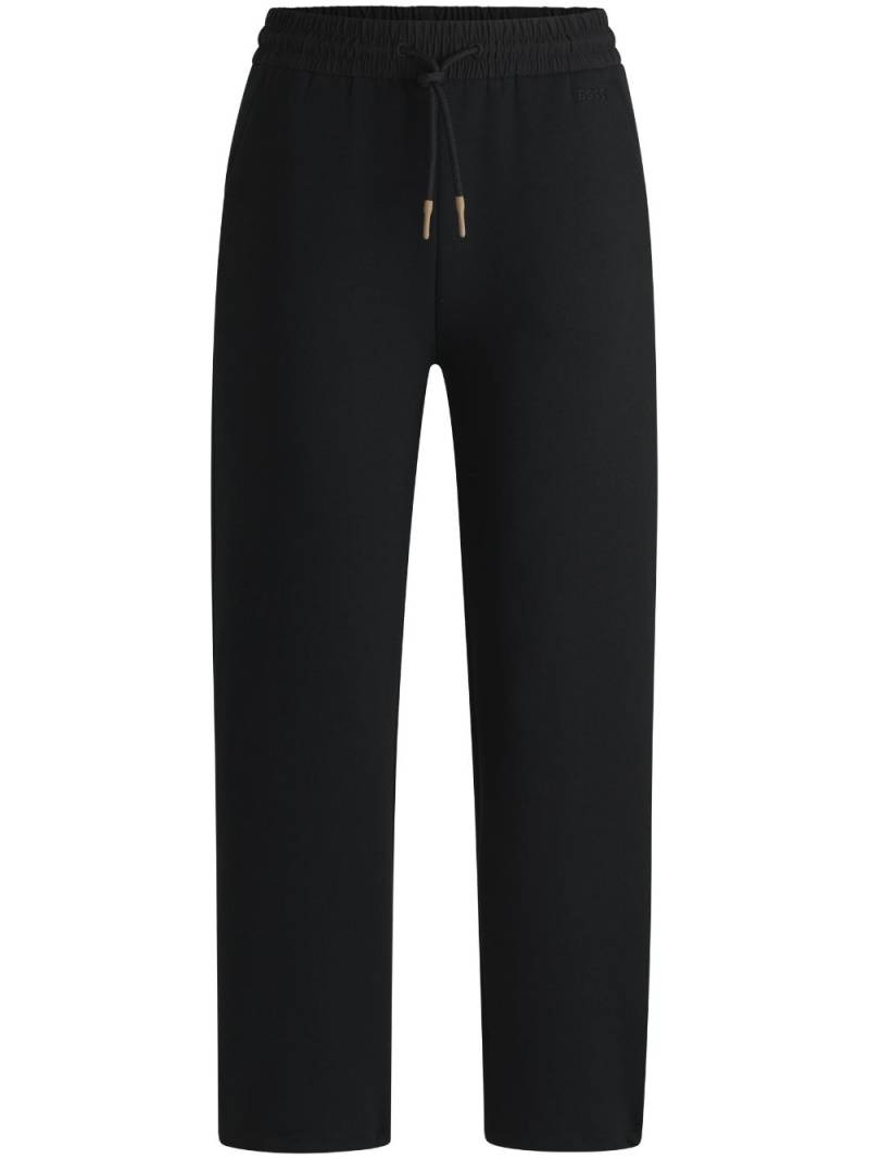 BOSS straight-leg track pants - Black von BOSS