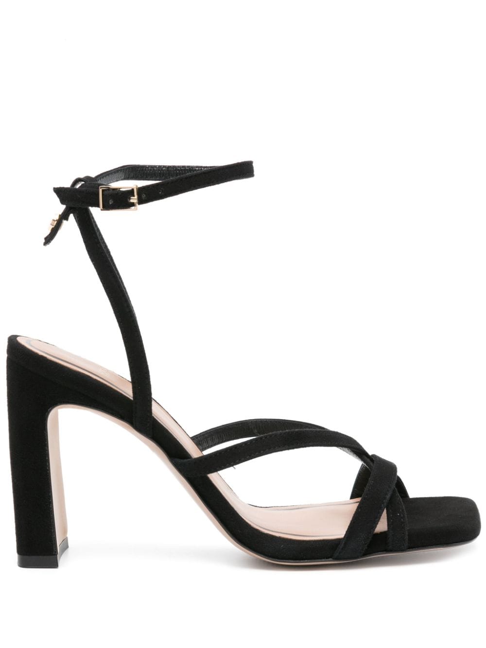 BOSS strappy suede sandals - Black von BOSS