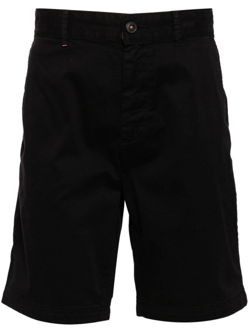 BOSS stretch-cotton chino short - Black von BOSS