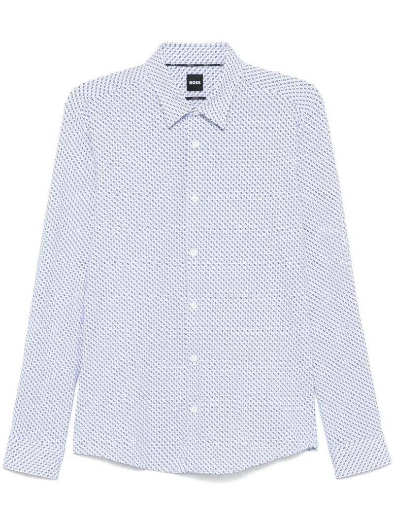 BOSS stretch-jersey shirt - White von BOSS