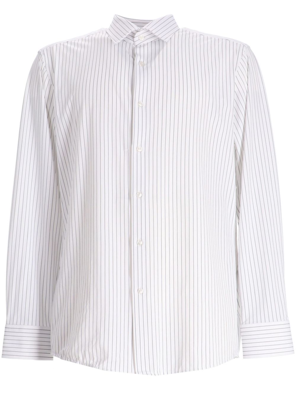 BOSS striped cotton shirt - White von BOSS