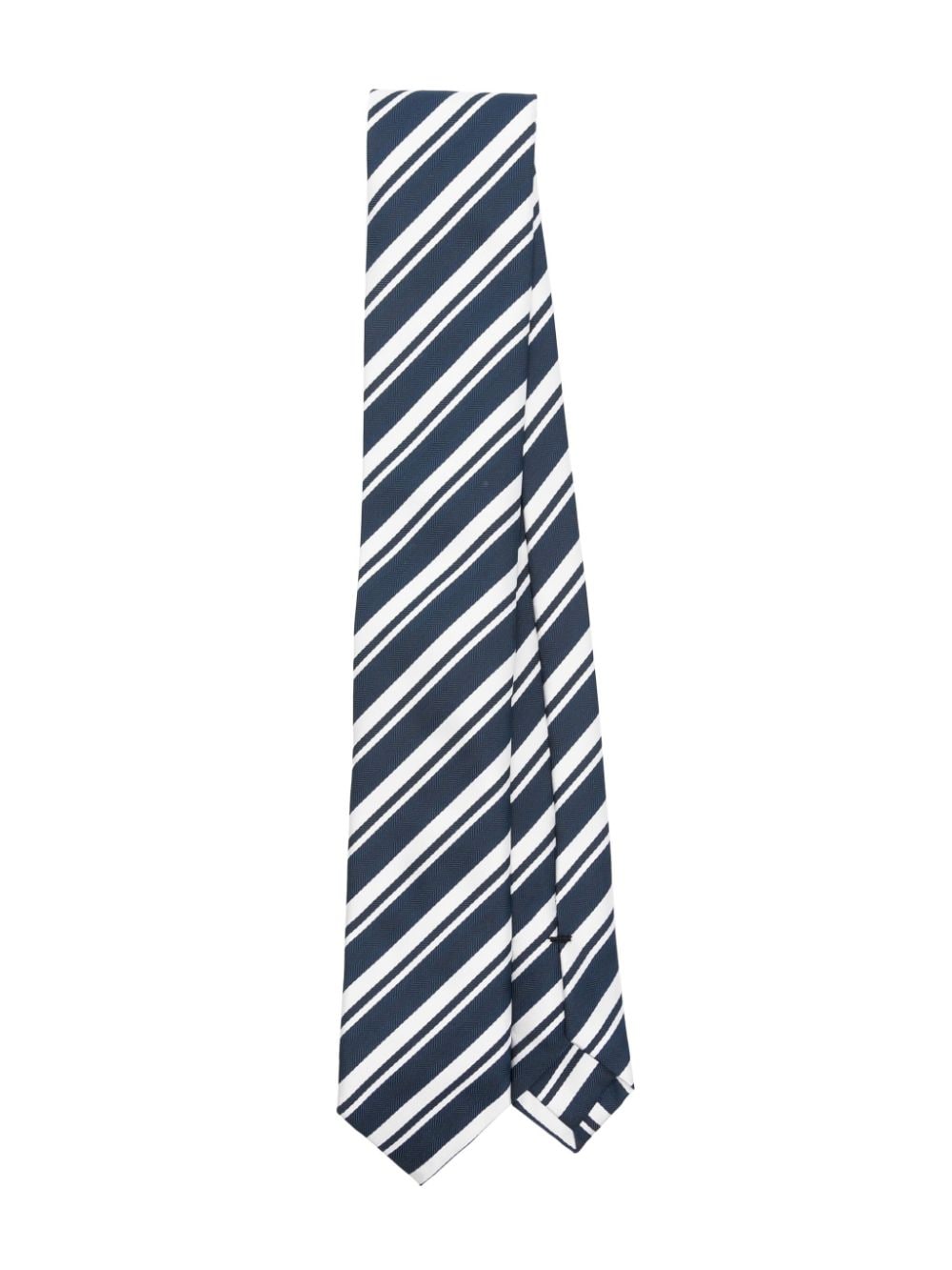 BOSS striped tie - Blue von BOSS